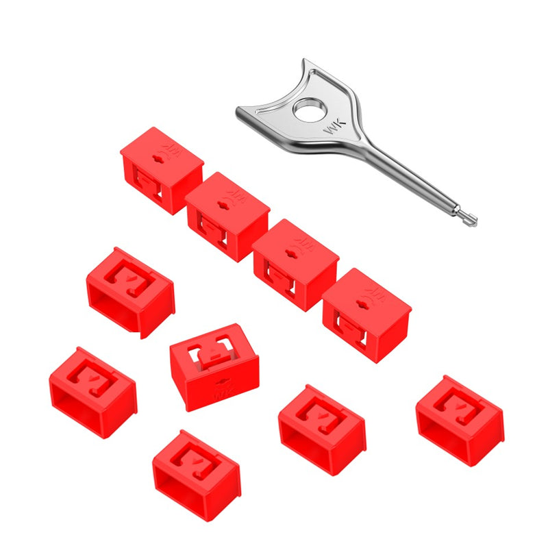 10pcs SFP Port Blocker with 1PC key / SFP Port Lock – Alltronic ...