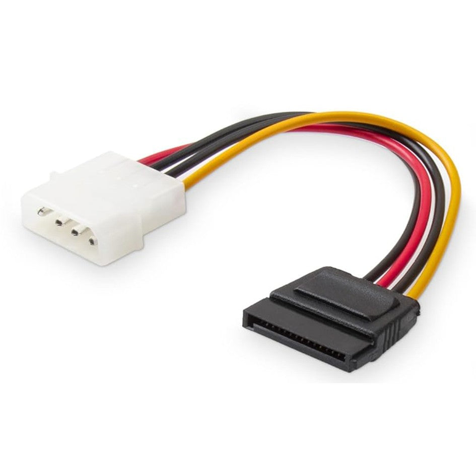Molex to SATA Power Cable, 4-Pin IDE to 15-Pin SATA Power Adapter for HDD, SSD, CD/DVD Drives