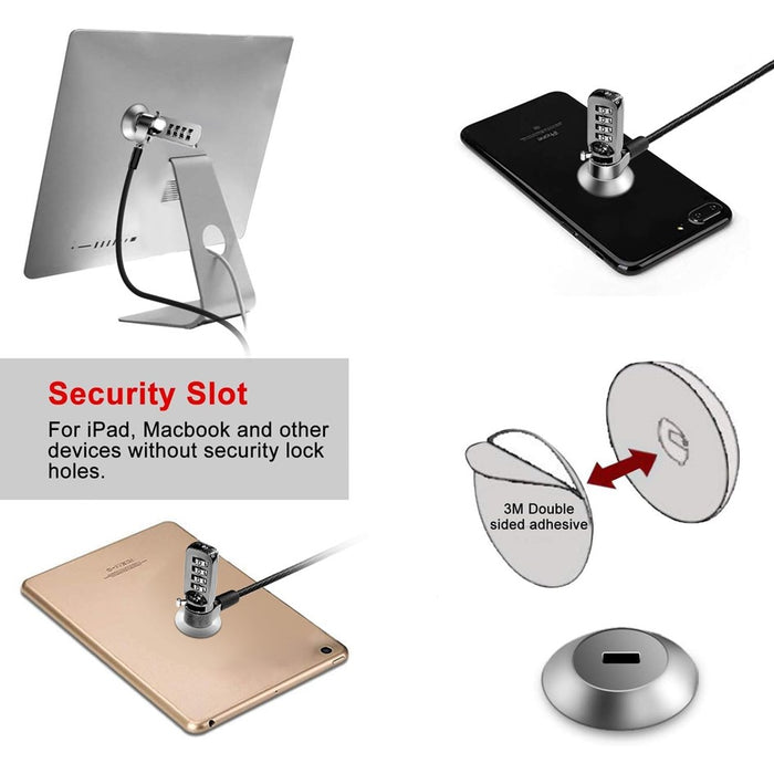 Security K-slot adapter Kit /Anti -thief suitable for Mobile phone/ Tablet/Laptop and other Display purpose