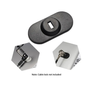 Security K-slot adapter Kit /Anti -thief suitable for Mobile phone/ Tablet/Laptop and other Display purpose Plastic Anchor Plate Black