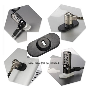Security K-slot adapter Kit /Anti -thief suitable for Mobile phone/ Tablet/Laptop and other Display purpose Plastic Anchor Plate Black