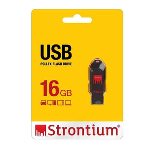 Strontium 16GB Pollex Flash Drive- SR16GRDPOLLEX (16 GB) USB2.0
