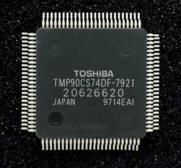 Color TV/VCR  Controller IC TMP90CS74DF-7921 = 20626620 QFP100  Toshiba