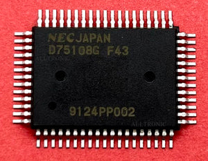 IC 4Bit Single Chip Microprocessor / MicroP UPD75108G-F43 QFP64 NEC