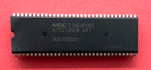 Genuine Audio MicroP / Microprocessor IC UPD75212ACW-A47 DIP64 NEC