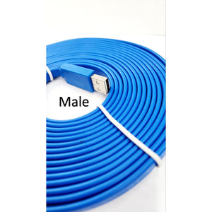 5M USB2.0 Extension Cable Flat 5Meter A-Male to A Female