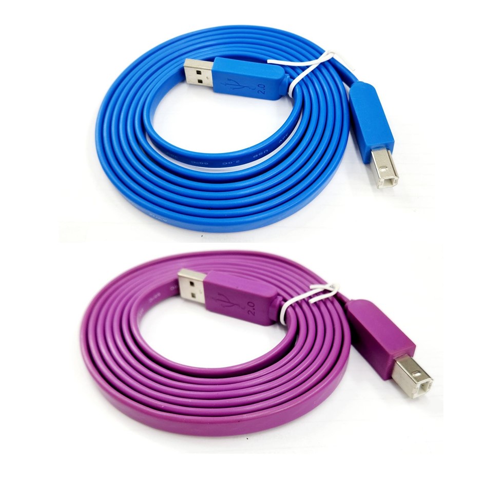 USB2.0 Cable 1.5Meter Type USB A to USB B Flat Cable / A/B Cables