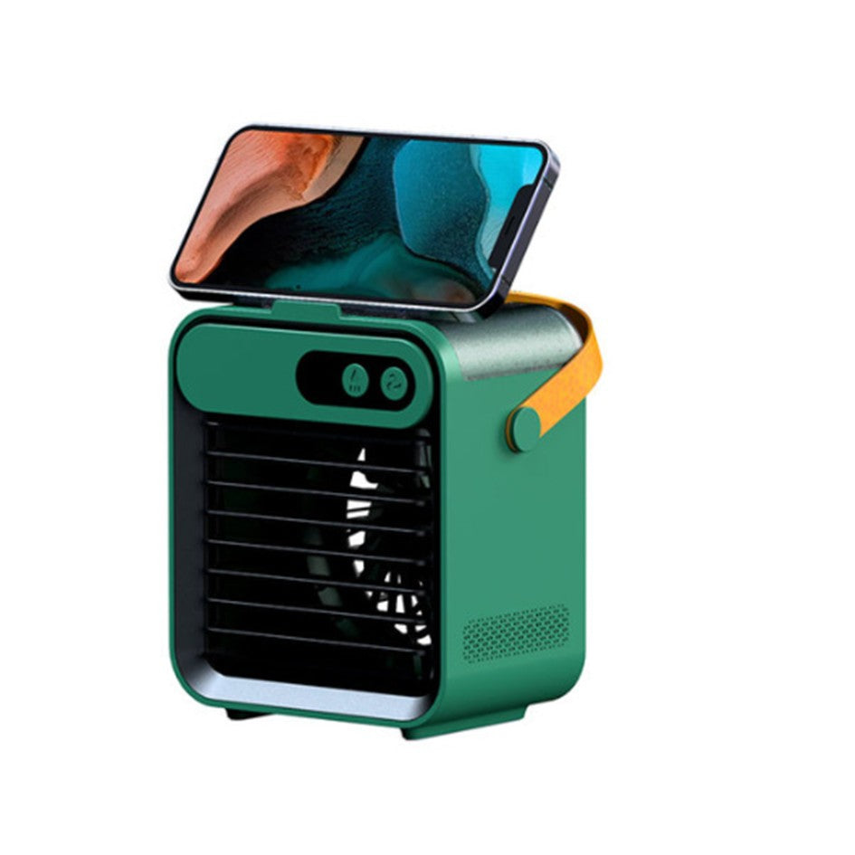 USB Mini Air Con Fan, USB Rechargeable Water Cooling Fan Tabletop Portable Mini Air Cooler