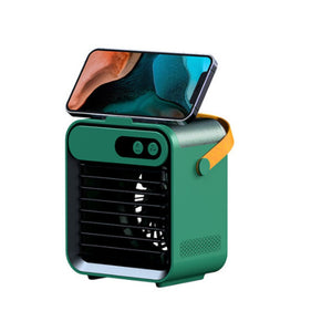 USB Mini Air Con Fan, USB Rechargeable Water Cooling Fan Tabletop Portable Mini Air Cooler