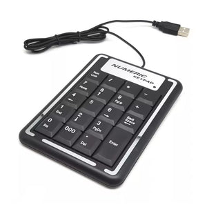 Portable Mini USB Numeric Keypad K015 19 Keys Number Pad