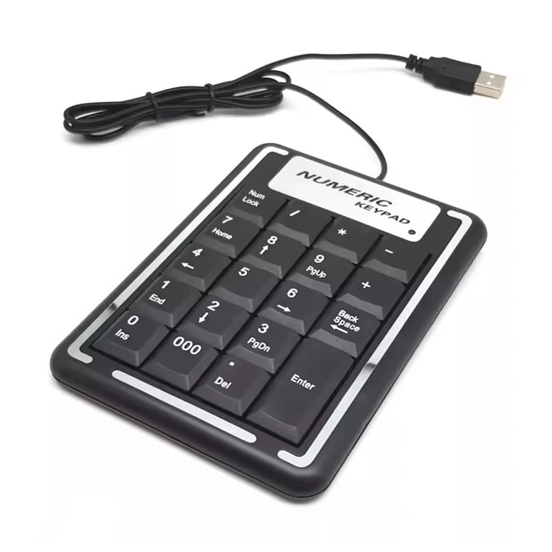 Portable Mini USB Numeric Keypad K015 19 Keys Number Pad – Alltronic ...