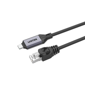 UNITEK USB-C to RJ45 Ethernet Cable 1M Gigabit LAN Network, supports Thunderbolt 3/4 and backward compatible / Type C to Ethernet RJ45 C18148AGY01