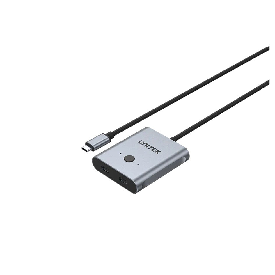 UNITEK USB-C Bi-Directional Switch Type C Switch D1078A Supports 4K 144Hz Video, 10Gbps Data Transfer and 100W Power Delivery