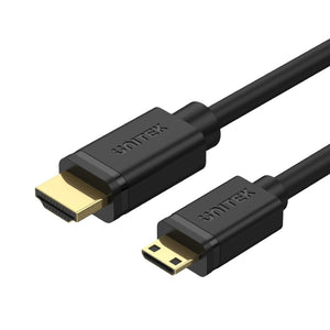 Mini HDMI to HDMI Video Cable 2M 4K 60Hz High Speed Unitek Y-C179  Mini HDMI Type C Male to  HDMI Male Cable