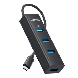 UNITEK USB-C 5Gbps to 4 Port Hub 30cm + Type C  Y3089Z01