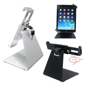 Table Mount Universal Tablet Stand / Holder with Keylock 24012QF suitable for 7-10.1" Screen Black /Silver