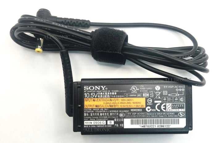 LED TV/Monitor AC Adaptor VGPAC10V2 10.5V 1.9A For Sony Viao (Safety Approved)