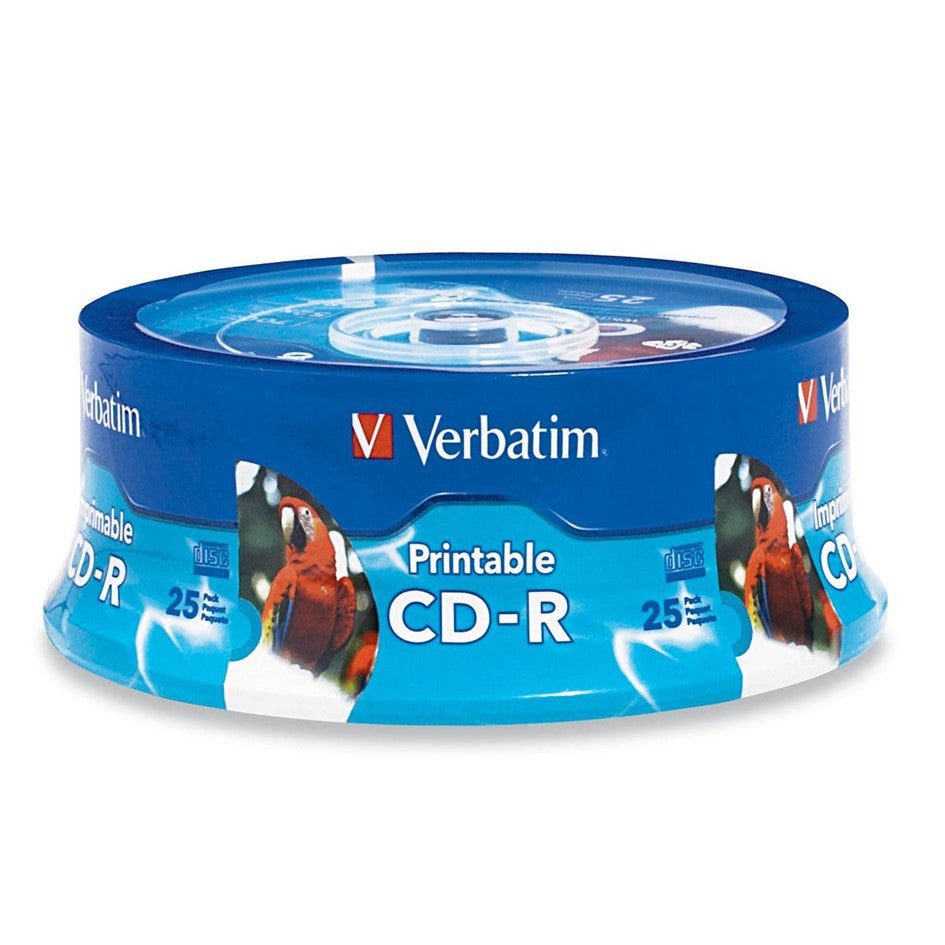 Verbatim CD-R Printable White surface 25pcs P/N: 96189
