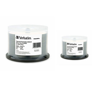 Verbatim DVD-R Thermal Printable Wide White Thermal 50pcs per cake box 4.7GB  16x 120min #95211