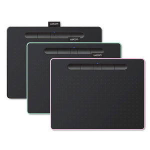 Wacom Intuos Medium with Bluetooth Graphic Drawing Tablet / Writing Pad (Supports Windows, Mac & Android)  Black / Berry / PistachioCTL-6100WL