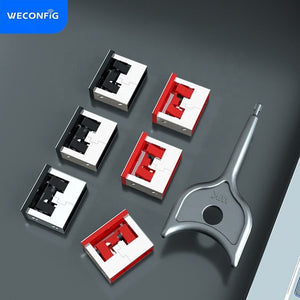 Weconfig USB A Blocker with Key ( 10PCs Locks/ Blocker + 1pc key ) USB Data Security lock