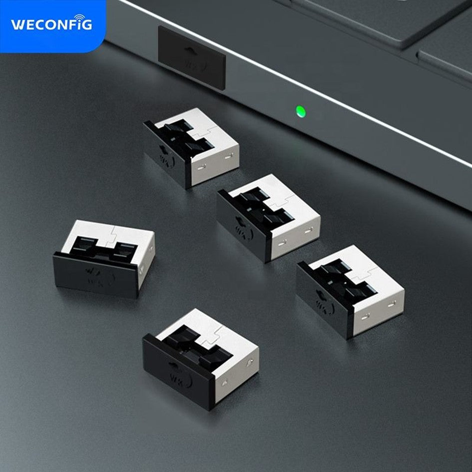 Weconfig USB A Blocker with Key ( 10PCs Locks/ Blocker + 1pc key ) USB Data Security lock