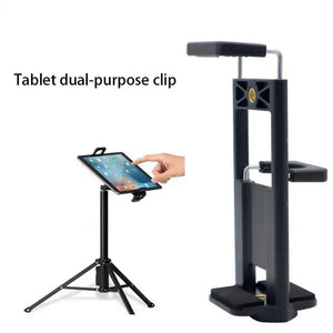 Dual Purpose Clip Holder for Phone / Tablet (Tripod/Selfie Stick Mount) YunTeng YT01