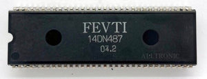 Original IC Microporcessor / IC 14DN487 FEVTI Dip64 Appl : Funai