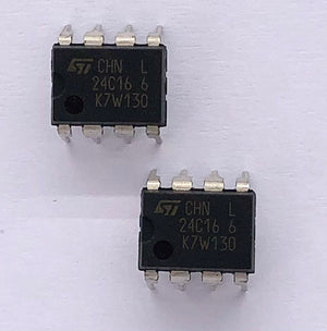 Memory IC / Eprom IC ST24C16 6  / 24C16 Dip8 STM