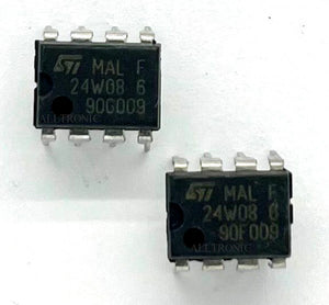Memory IC / EEprom IC ST24W08 6 / 24W08 Dip8 STM