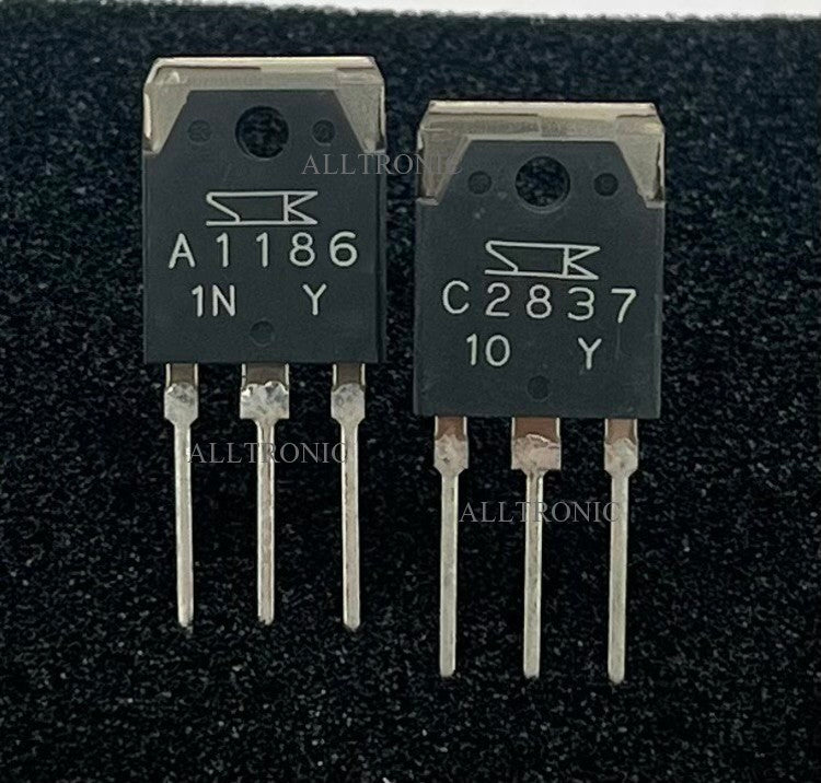 Audio Silicon PNP Power Amplifier Transistor 2SA1186 / 2SC2837 Y-Rank Sanken