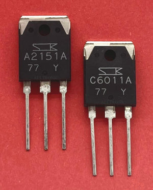 Geniune Audio Power Amplifier Transistor 2SA2151A / 2SC6011A Y-Rank Pair / Sanken