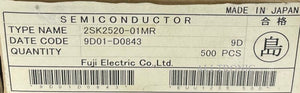 Genuine N Channel Silicon Power Mosfet 2SK2520-01 MR TO220F Fuji Elect