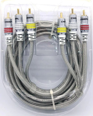 Audio Video Cable / RCA Cable 3RCA to 3RCA 1.8Meter (Male/Male) Q616
