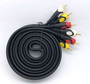 Audio Video Cable / RCA Cable 3RCA to 3RCA 1.8Meter (Male/Male)