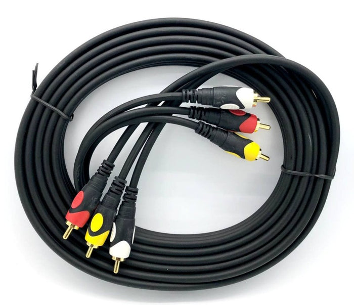 Audio Video Cable / RCA Cable 3RCA to 3RCA 3Meter (Male/Male)