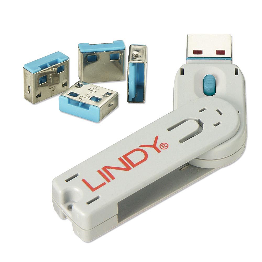 Lindy USB A Blocker Blue