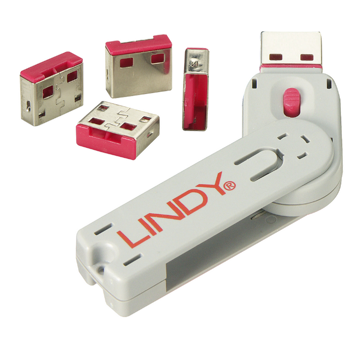 Lindy USB A Blocker Pink