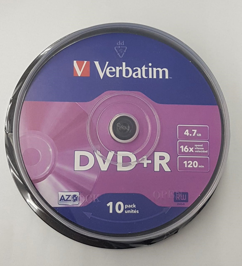 Verbatim Dvd+R 4.7GB 10Pcs #43498