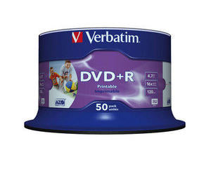 Verbatim Dvd+R Printable 50Pcs #43512