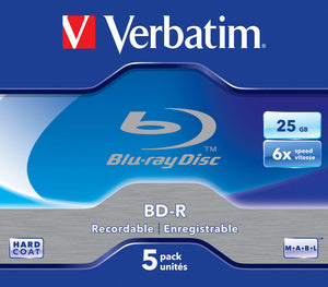 Verbatim BD-R 25GB 6x 5pcs Pack Jewel Case #43715