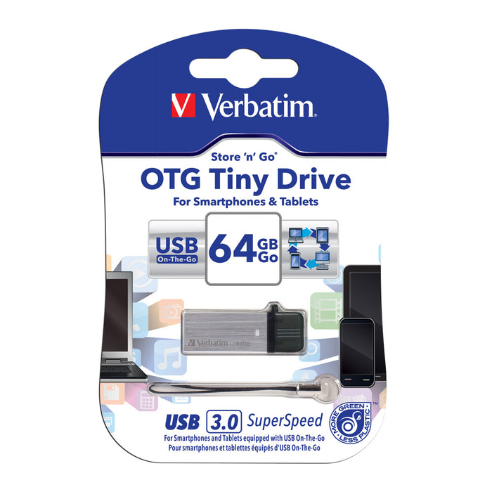 Verbatim Otg  64Gb Usb3.0 Drive Tiny #64494