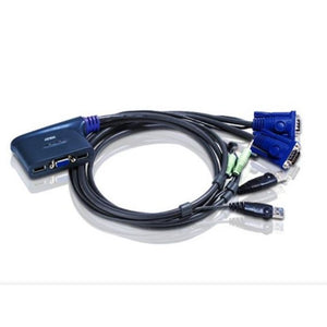 KVM Switch 2Port USB VGA/Audio Cable 1.8Meter Aten CS62U