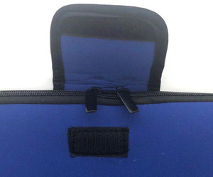 10" Notebook / Laptop Bag With Zip And Velcro Blue
