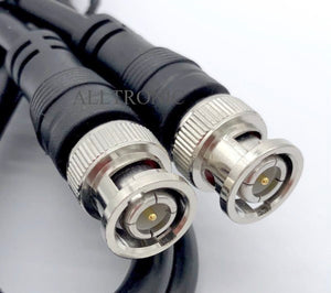 Cable BNC to BNC Coxial Cable 1Meter (RG58 -RF)  Black