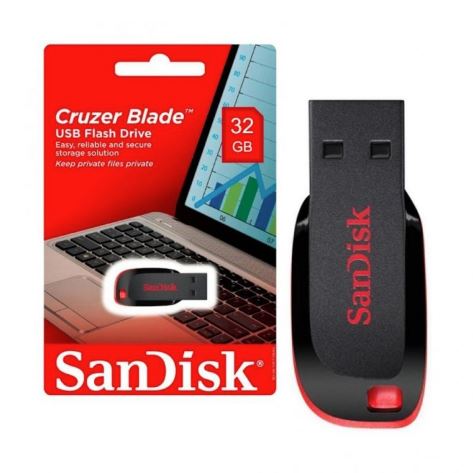 SanDisk Cruzer Blade 32GB USB2.0 Flash Drive SDCZ50