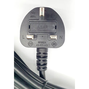 Power Cord 3Pin UK to C13 3Meter 1.0mm2 with Safety Approved Mark / ASAP