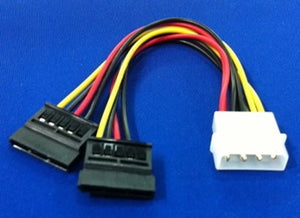 Molex To 2X Sata Power Cable (1 To 2)