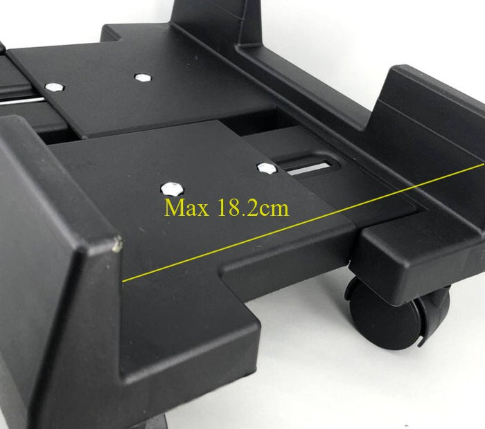 CPU Holder Stand, Mobile Computer Tower Stand with Wheels, Computer Mainframe Bracket Mobile Stand for Small CPU Case - (Width 14.2-18.2cm)