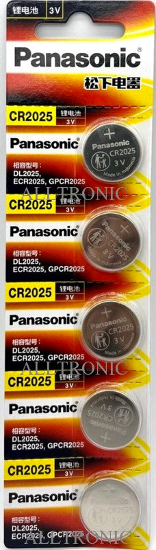 Battery CR2025 3V Button Lithium Battery Panasonic